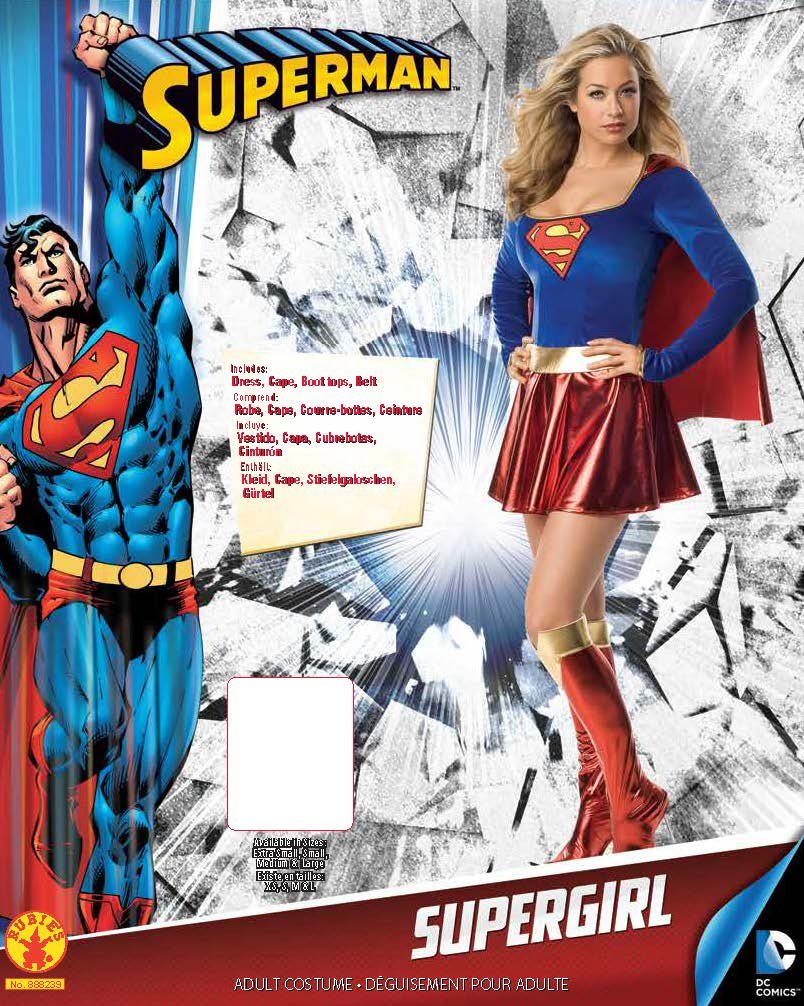Disfraz para mujer de Superniña Tamaño:  Medium