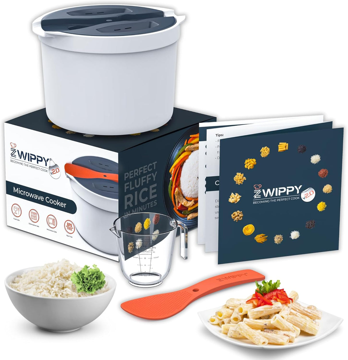 Cocedor de arroz y pasta, marca X, diseño sin desorden, 8 tazas