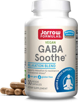Suplemento GABA Soothe Jarrow, Relajación, 30 cápsulas veganas