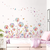 Adhesivos Pared Diente de León Decalmile, Mariposas Voladoras