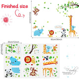 Stickers Pared Animales para Guardería, Decoración Infantil