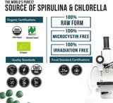 Tabletas de Espirulina y Clorella Orgánicas – Mezcla 50/50