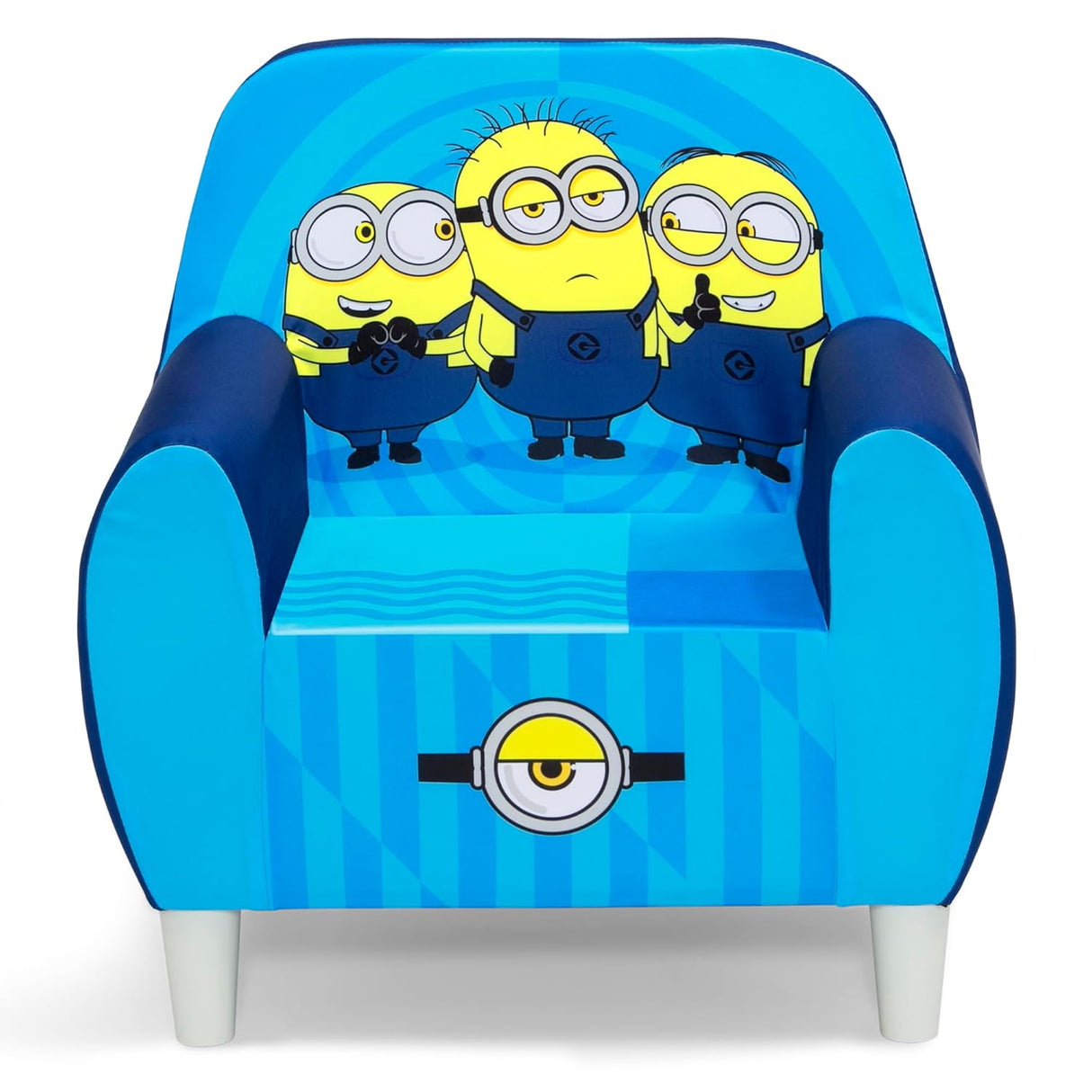 Silla de espuma Minions, color azul. Delta Children