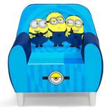 Silla de espuma Minions, color azul. Delta Children