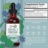 Suplemento de enfoque nootrópico para adultos  orgánico 30ml