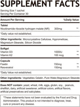 Suplemento NAD+ 3 en 1 Booster: ribósido de nicotinamida NR