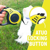 Correa Retráctil Automática para Perros con Cuenco y Dispensador