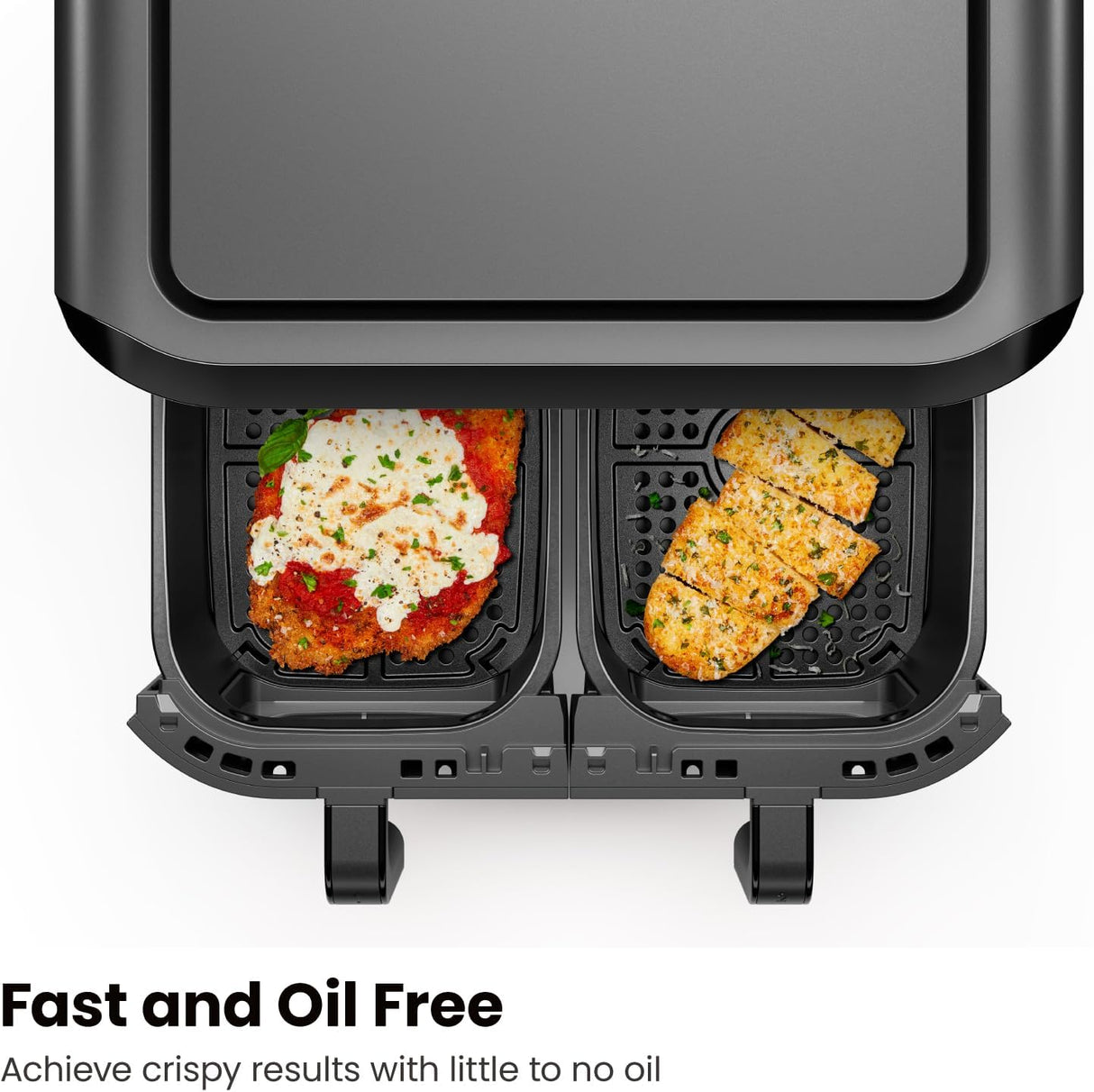 Freidora de aire de 6qt, CHEFMAN, 2 cestos, digital, doble