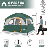 Tienda UNP Carpa 6 Personas Impermeable Fácil Montaje Modelo 10'X9