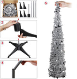 Árbol de Navidad Colapsable Aytai 5ft, Decoración Festiva