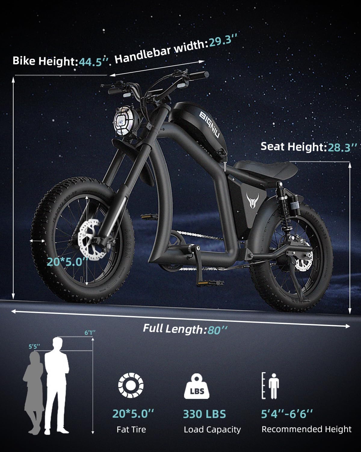 Bicicleta Eléctrica BG-X 1500W, 48V/31.5Ah, Doble Suspensión