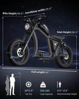 Bicicleta Eléctrica BG-X 1500W, 48V/31.5Ah, Doble Suspensión