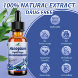 Suplemento líquido para menopausia, 8 en 1, con Black Cohosh