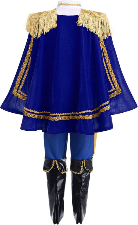 Disfraz de Príncipe Encantador para Niños - Medieval Royal Knight 5-6 Años