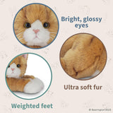 Gato de Peluche Bearington Tabby de 15 Pulgadas - Realista