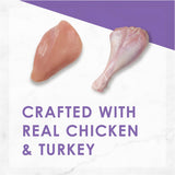 Fancy Feast Gourmet - Alimento seco para gatos con pollo y pavo (2 bolsas) (16 onzas cada una)