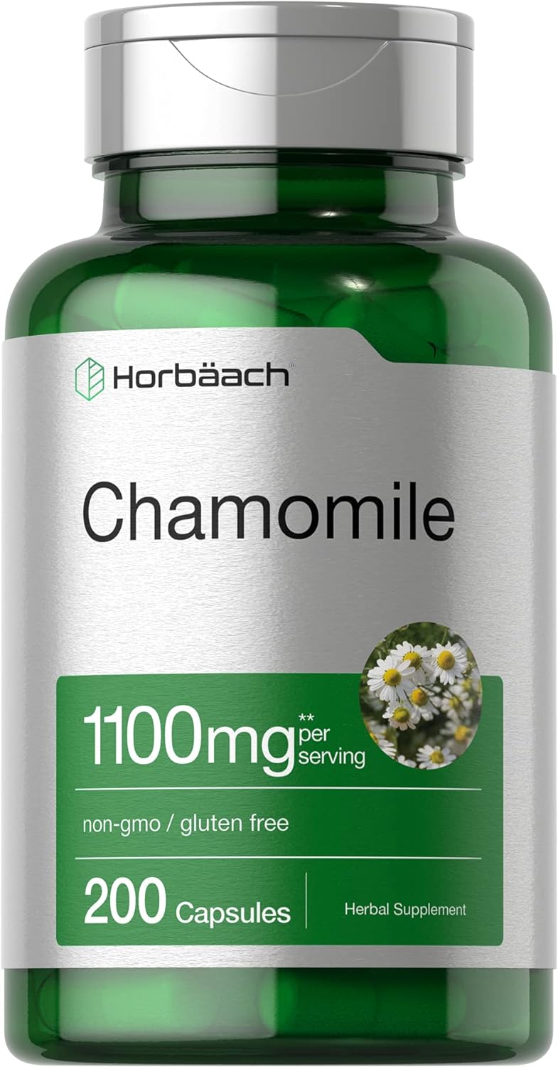 Suplemento de Flor de manzanilla 1100mg 200 cápsulas