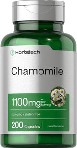 Suplemento de Flor de manzanilla 1100mg 200 cápsulas