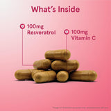 Suplemento Jarrow Resveratrol 100 mg - 120 cápsulas vegetal