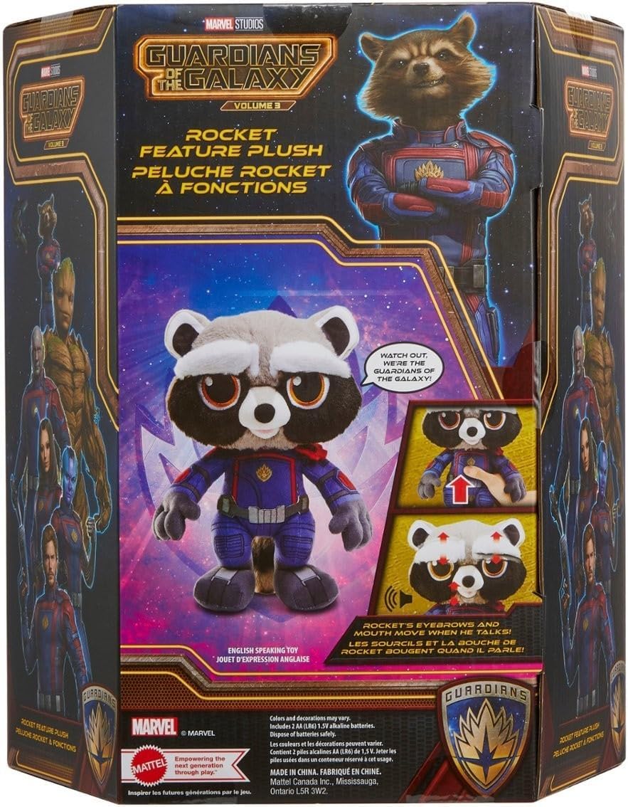 Muñeco Plush de Rocket Raccoon con sonido - Marvel