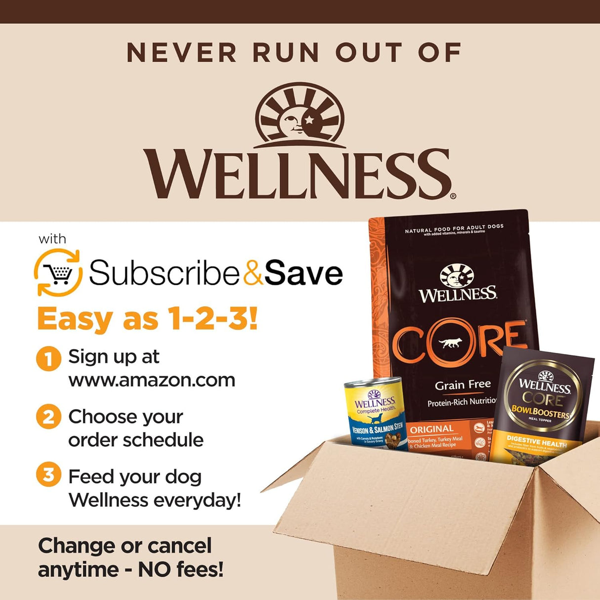 Comida seca para perro sin granos Wellness Core Natural