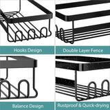 Caddy de ducha StorageRight, estante adhesivo 3 en 1 sin taladro