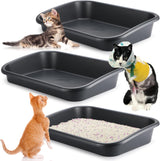 3 cajas de arena para gatos mayores de entrada baja Uiifan