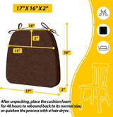 Cojines D-Shaped para Sillas de Comedor AAAAAcessories, 4 Pzas