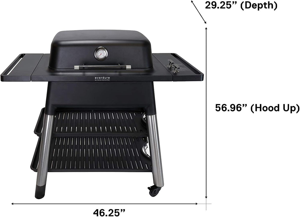 Parrilla de Gas Portátil Everdure FORCE 2 Quemadores, 388 in²