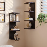 Estante de Pared 4 Niveles, Marca Lack, Con Luz LED Control Remoto
