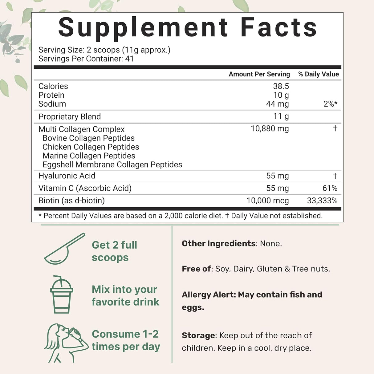 Suplemento Multi Collagen Peptides Powder 16 oz