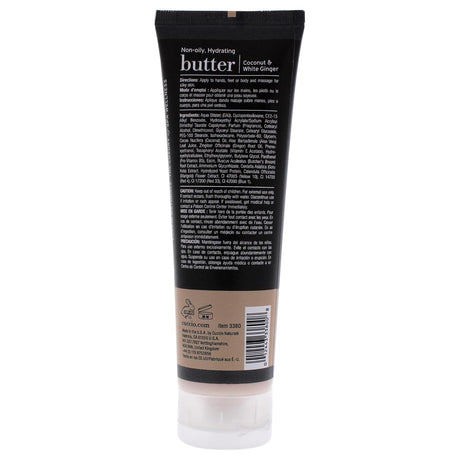 Crema Corporal Hidratante y Renovadora con Coco y Jengibre