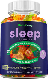 Suplemento Gomitas de cáñamo para dormir de triple acción