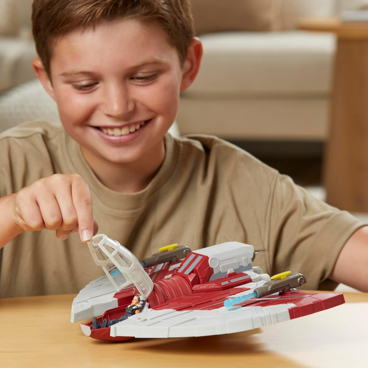 Nave Jedi T-6, Star Wars, figura Ahsoka, juguete 4 años