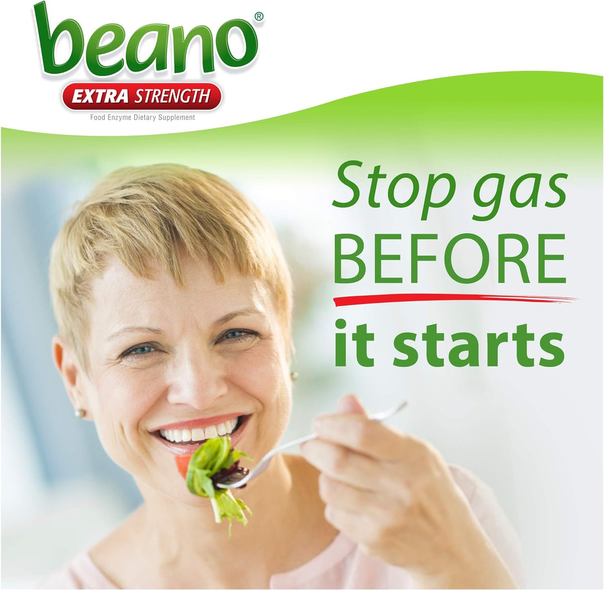 Suplemento de prevención de gases y enzimas digestivas, 30 CT