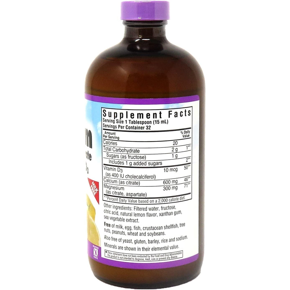 citrato de magnesio de calcio líquido con vitaminas D