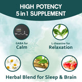 Suplementos liposomales GABA de 1000 mg con L-teanina