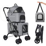 Carro de paseo para mascotas Doble, marca no especificada, 2 bolsas