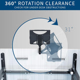 Bandeja giratoria para laptop VIVO, ergonómica, MOUNT-LAP1CB