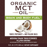 Suplemento Aceite MCT orgánico de coco  sin OMG sin gluten