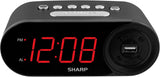 Reloj Despertador Digital con Carga USB de Alta Velocidad