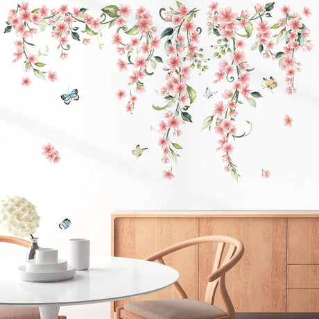 Vinilos de Pared Florales Wondever, Adhesivos Decorativos
