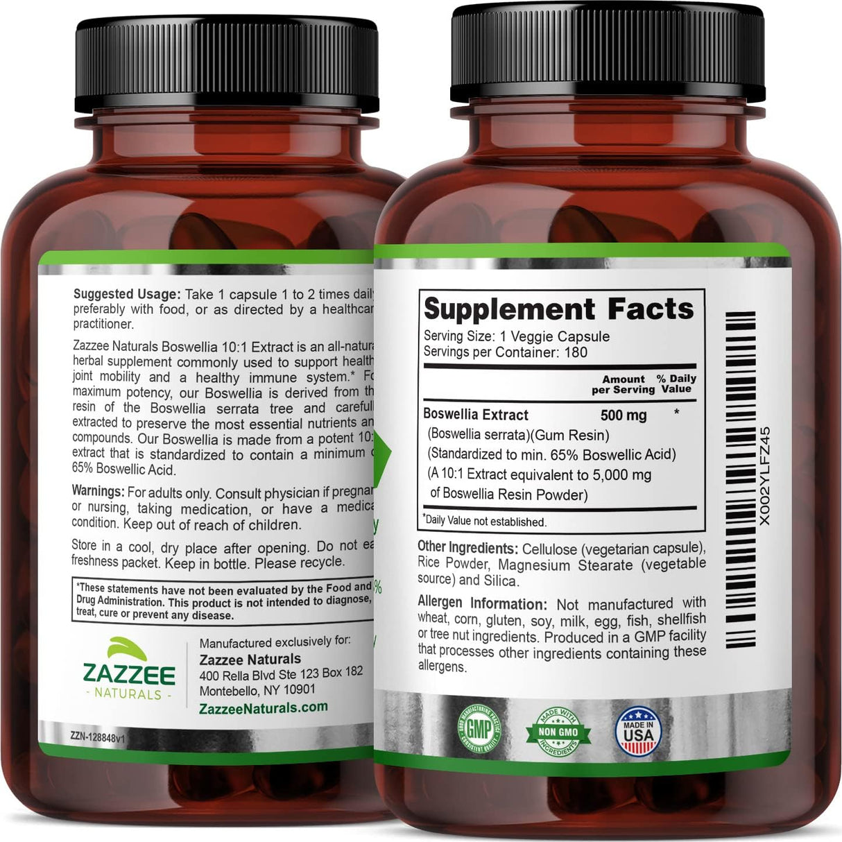 Extracto de Boswellia Serrata 10:1, 65% Ácido Boswélico, Vegano