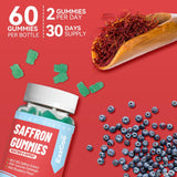 Gomitas de suplementos de azafrán extracto de azafrán 120 un
