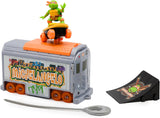 Figura de acción Michelangelo TMNT 5 con lanzador Subway