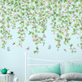 Vinilos Decorativos Flores y Mariposas - 2 PCS Murales DIY