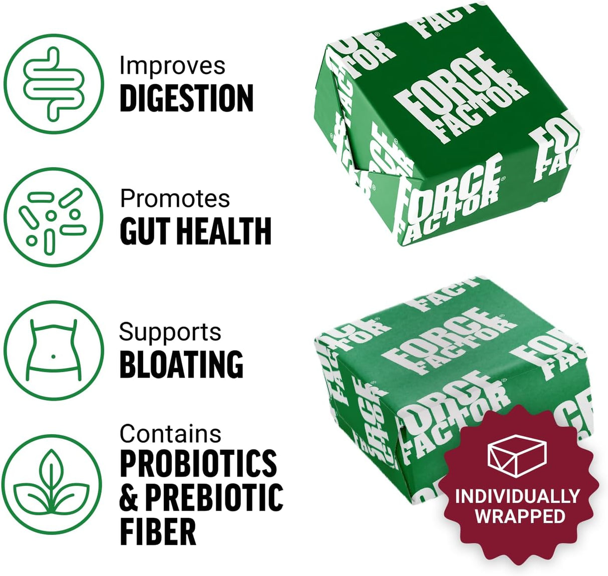 FORCE FACTOR Chews Superfood: Probioticos, Antioxidantes, 60