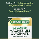 Suplemento Calm Magnesio Glicinato Nature's Bounty 90 cápsulas