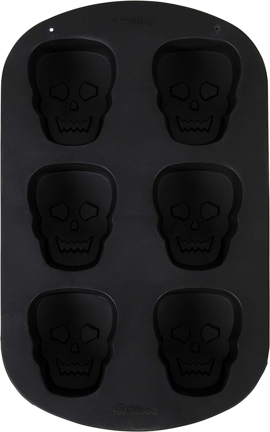 Molde de silicona para calaveras, Wilton, 6 cavidades, no se pega