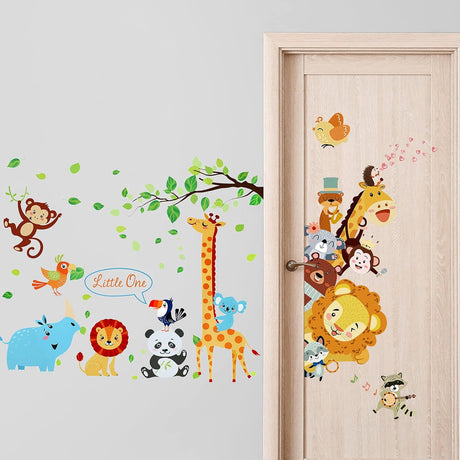 Stickers Pared Animales para Guardería, Decoración Infantil